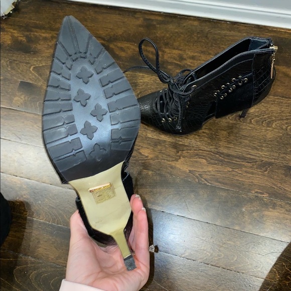 Bebe black faux leather booties - Picture 2 of 2